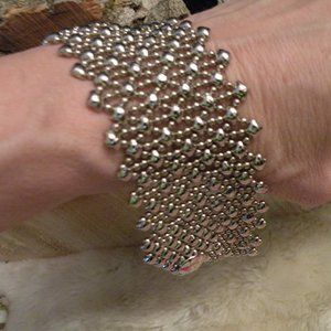 Sterling Silver snap bracelet